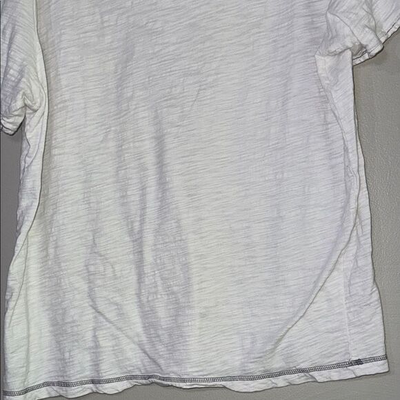 INC International Concepts White V-Neck Short Sleeve Tee - Picture 6 of 10